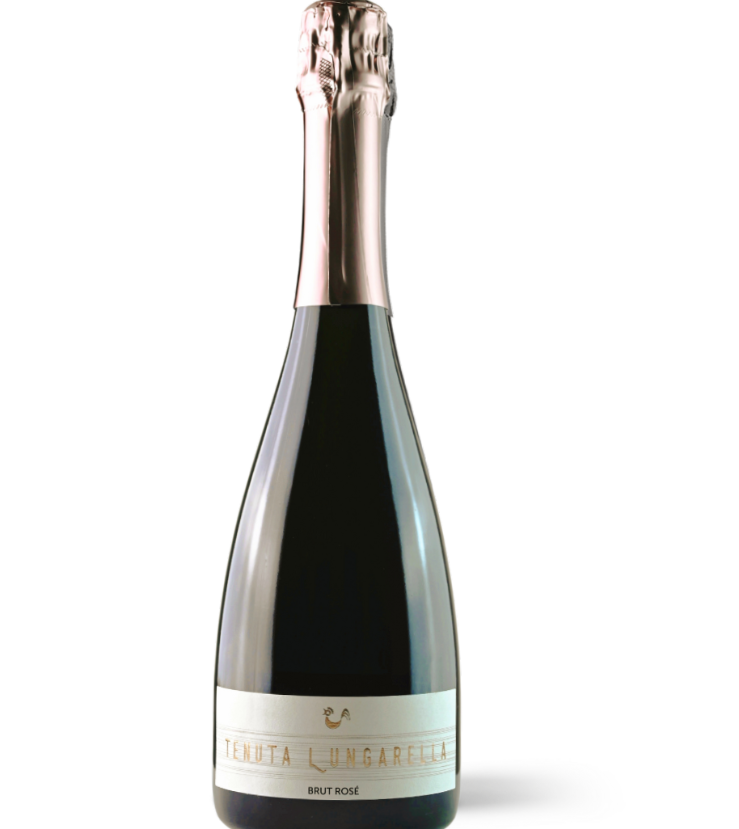 Spumante Brut Rosato con ombra finale